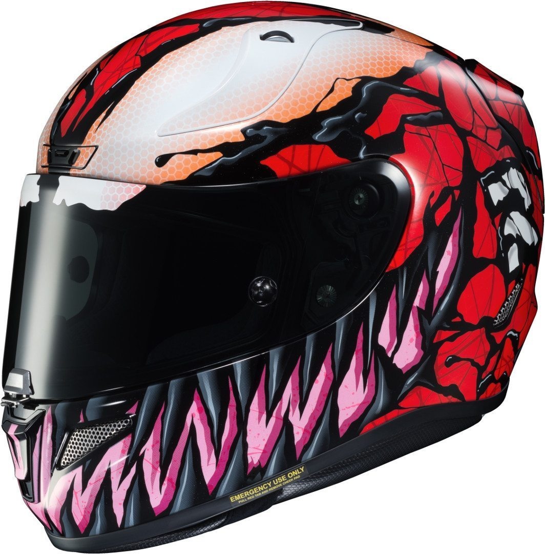 HJC RPHA 11 Maximum Carnage Marvel helm, wit-rood, XL Voorman