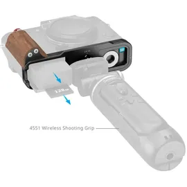 SmallRig 5666 L Plate with Wooden Handle Fuji X-T30 I/II/III
