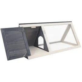 vidaXL Kleintierkäfig 70 x 40 x 50 cm grau