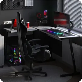 huzaro Eckschreibtisch Hero 6.0 Weiß