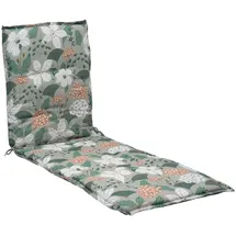 GO-DE Liegenauflage 190 x 60 x 5 cm grün weiß floral 1 St.