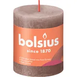 Bolsius Rustik Stumpenkerze 8 cm taupe