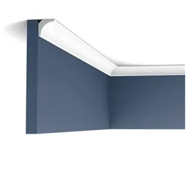 Orac Decor Cx133 Axxent Stuck Zierprofil Deckenleiste Eckleiste Dekorleiste 2 m 200 cm x 2 cm x 2 cm Weiß