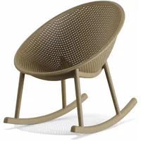 BEST Freizeitmöbel Schaukelstuhl Qosy 66 x 80 x 83 cm sand