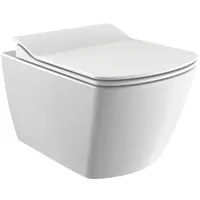 Creavit elegant Wand wc spülrandlos inklusive SoftClose TakeOff WC-Sitz