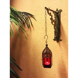 Marrakesch Orient & Mediterran Interior Orientalische Laterne Meena - Rot