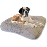 Leanbe Hundebett Hundekissen Hundematratze Ruheplatz Hunde Matratze (Beige Shaggy, XXL:140x95x14cmm)