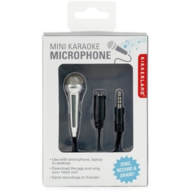 Kikkerland WBPHP-BK mini Karaoke Microphone-silber