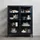unique furniture a/s Vitrine Carmel 110 x 40 x 140 cm Schwarz