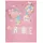 TRIGEMA T-Shirt "TRIGEMA T-Shirt mit buntem Schmetterling-Printmotiv", Mädchen, Gr. 104, lila (lilie), Single Jersey, 100% Baumwolle, Basic, Rundhals, Shirts T-Shirt