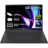 LG gram 16 (2024), schwarz, Core Ultra 7 155H, 32GB RAM, 2TB SSD, GeForce RTX 3050, DE 16Z90SP-A.AP7BG