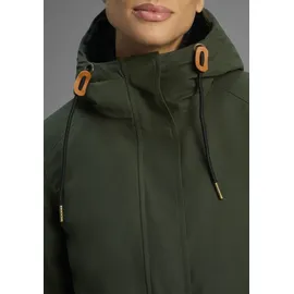 KangaROOS Parka KANGAROOS, Damen, Gr. 32, dunkel khaki, Web, Obermaterial: 54% Polyester, 46% Baumwolle. Futter: 100% Polyester. Futter Oberteil: 100% Polyester.