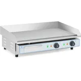Royal Catering Doppel Elektro Grillplatte - 730 x 400 mm - - glatt - 2 x 2,200 W