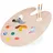 Relaxdays Mischpalette 1 St. 40 cm x 30 cm Braun