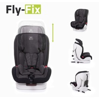 4BABY Fly-Fix Autokindersitz mit ISOFIX montage, Gruppe I/II/III (9-36 kg), ISO-FIX Sicherheitsnorm ECE R44/04 Rückenlehnenverstellung, verstellba...