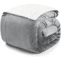 Blumtal Kuscheldecke Grau Textil, Rechteckig, 270x230 cm OEKO-TEX zertifizierte