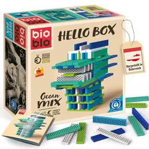 Bioblo Hello Box "Ocean-Mix" mit 100 Bausteinen, German Design Award Winner 2018