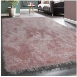 Paco Home Hochflor-Teppich »Glamour 300«, rechteckig, 29987428-3 rosa 70 mm,