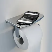 Steinberg Serie 450 Toilettenpapierhalter, mit Ablage, 4502820 Farbe: chrom