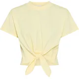 LeGer By Lena Gercke LeGer T-Shirt Tessy, LeGer by Lena Gercke mit Knoten-Detail, cropped gelb XXL (44)