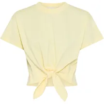 LeGer By Lena Gercke LeGer T-Shirt Tessy, LeGer by Lena Gercke mit Knoten-Detail, cropped gelb XXL (44)