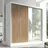 2-türig Schrank 200 cm mit Spiegel Weiß