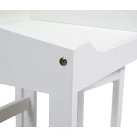 roba Kinderschreibtisch Schulpult 55 x 58 x 49 cm lackiert weiß