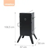 Relaxdays, Holzkohlegrill, Räucherofen (32.50 cm)