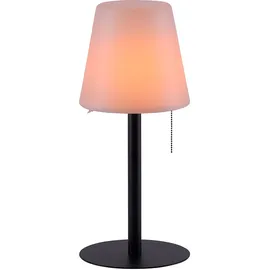 just light. Tischlampe Außen Steckleuchte weiß LED Tischleuchte dimmbar Akku Gartenlampe modern Wegeleuchte, schwarz, Led 2w 100lm 3000k warmweiß, Dxh 16,5x76 cm