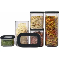 Mepal Modula 5-teiliges Set schwarz 0,425 l, 1 x 1 l, 1,5 l, 2 l