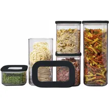 Mepal Modula 5-teiliges Set schwarz 0,425 l, 1 x 1 l, 1,5 l, 2 l