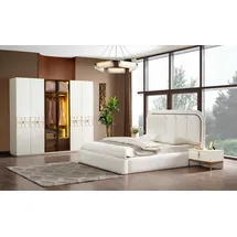 JVmoebel Kleiderschrank 5-tlg 120 x 195 x 55 cm Weiß