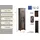 OTTO home Vitrine Rauna 57,4 x 38 x 180 cm Braun