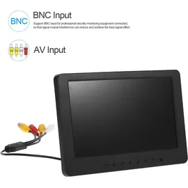 docooler 7 Zoll TFT LCD Monitor Bildschirm 16: 9 1024 * 600 BNC AV Video Audio für PC-Sicherheit VCD DVD EU-Stecker