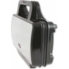 EMERIO Sandwichtoaster 2-Scheiben-Toaster Sandwich-Platten - Schwarz/Silber