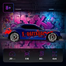 Overmax RC-Auto X-Overslide 4CH RTR blau|schwarz