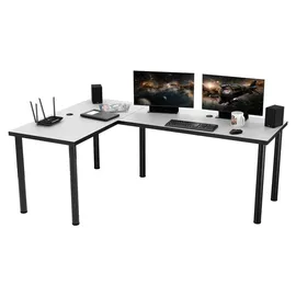 Möbelsystem Eckschreibtisch Gamingtisch Weiß