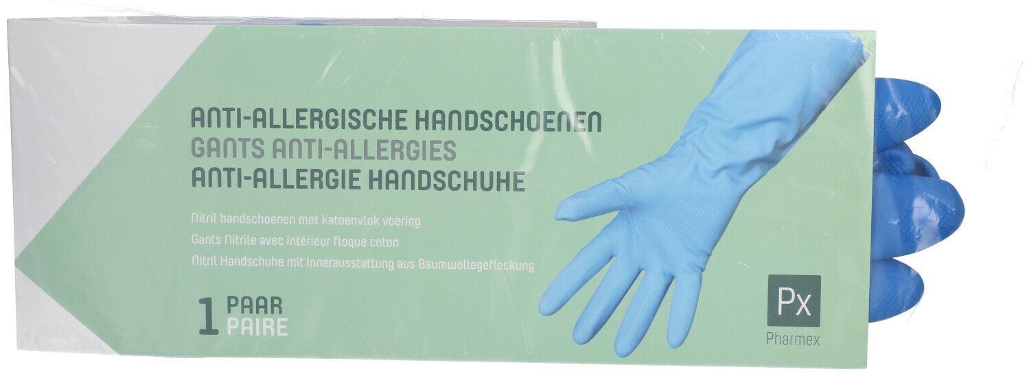 Pharmex Gants Anti-Allergique Nitril Medium 2 gants 2 pc(s) gant(s)
