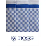Ross 3er Pack Zwirn Halbleinen Geschirrtücher Karo 50x70 cm