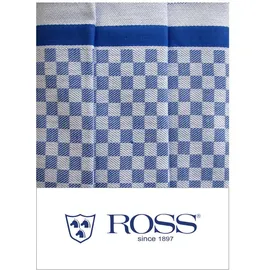 Ross 3er Pack Zwirn Halbleinen Geschirrtücher Karo 50x70 cm