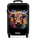 NoBoringSuitcases.com NoBoringSuitcases.com® Koffer Handgepäck Trolley Handgepäck, Koffer Mittelgroß, Suitcase, TSA Schloss, Koffer Klein, Graffiti-Druck