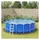 vidaXL Pool-Bodentuch Hellgrau Ø458 cm