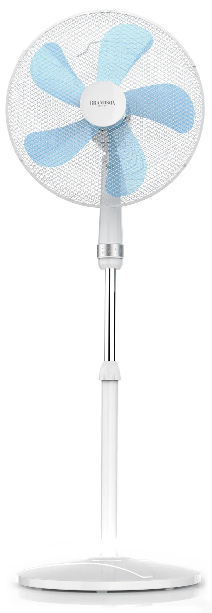 Höhenverstellbarer Standventilator 50 Watt weiß