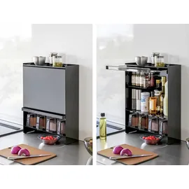 Yamazaki Gewürzregal Tower 38 x 16,3 x 49,2 cm Schwarz