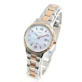 Orient iO Natürlich & Schlicht RN-WG0415A Solar Uhr Mop Dial Silber Gold 27.6mm