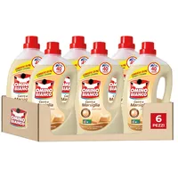 Omino Bianco - Flüssigwaschmittel für Waschmaschine, frischer Duft mit Herz-Essenz, 240 Waschladungen, 2000 ml x 6 Packungen