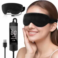 Beheizte Augenmaske, waschbares USB-Heizkissen mit Temperatur- und Timer-Steuerung, warme Augenkompresse für trockene Augen, Blephartitis, Sinus, MGD, Stil, Migräne, Chalazion