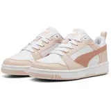 Puma Rebound V6 Lo Sneaker Kinder 17 white/island pink/deeva peach 37