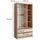 Vicco Kleiderschrank Elmo 100 x 200 x 50 cm Braun
