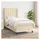 vidaXL Boxspringbett 90 x 200 cm Creme